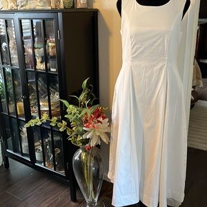 Alfani size 6 white dress with pockets nwt gorgeous!